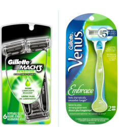 Gillette® Mach2 disposable razors/ Gillette(R) Venus Embrace